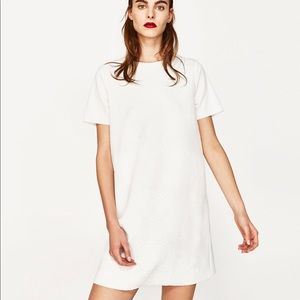 Zara printed rubberized dress